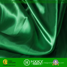 Green Color Polyester Soft Hand Satin Fabric for Fashion Garment